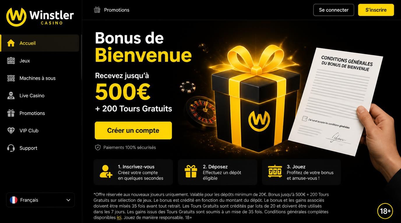 Offre de bienvenue et conditions